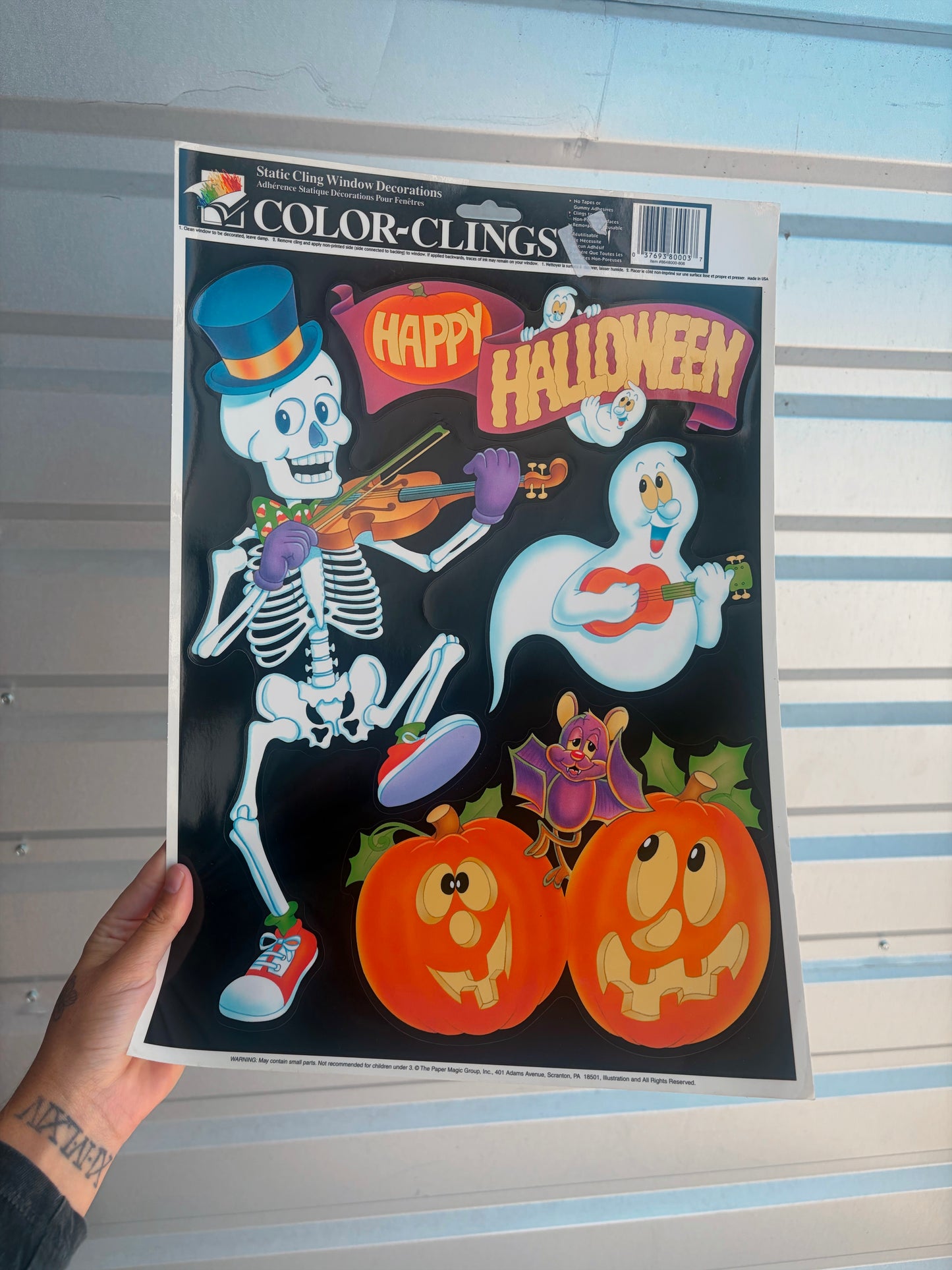 90’s rare vintage reusable window clings