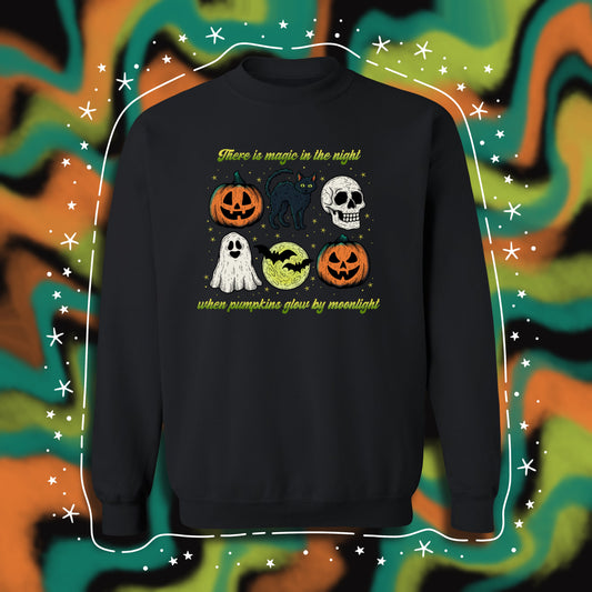Pumpkins glow by moonlight tee or pullover 🎃