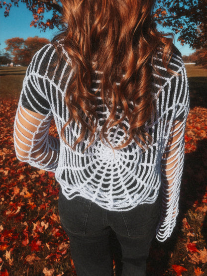 Crochet Spider Web top - motherhookers