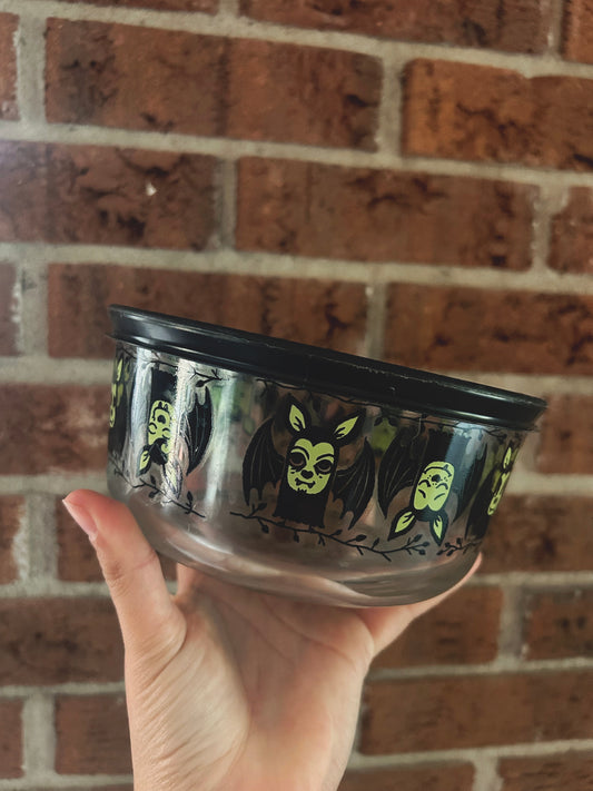 Bat Pyrex limited edition glass bowl