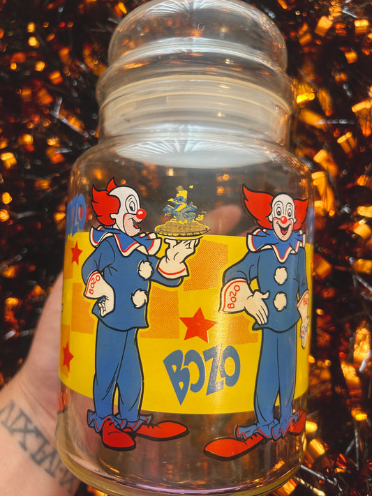 BOZO the clown vintage rare jar