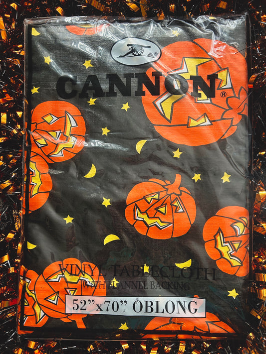 Cannon Jack O Lantern tablecloth