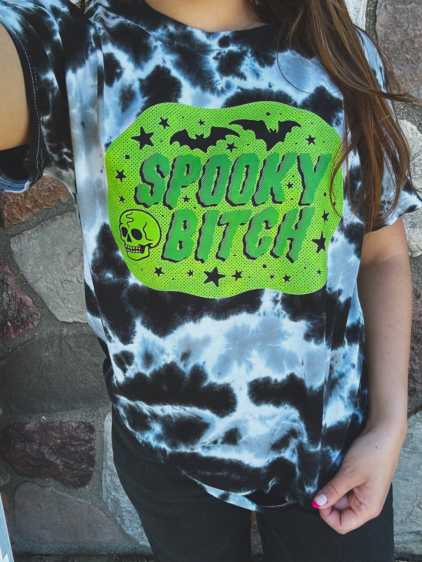 Spooky bitch - tie dye tee