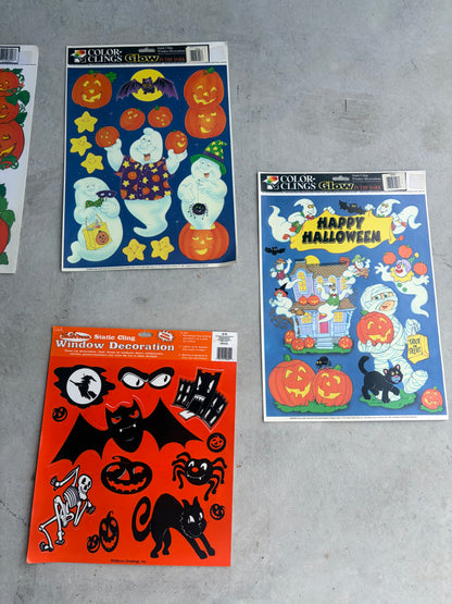90’s rare vintage reusable window clings