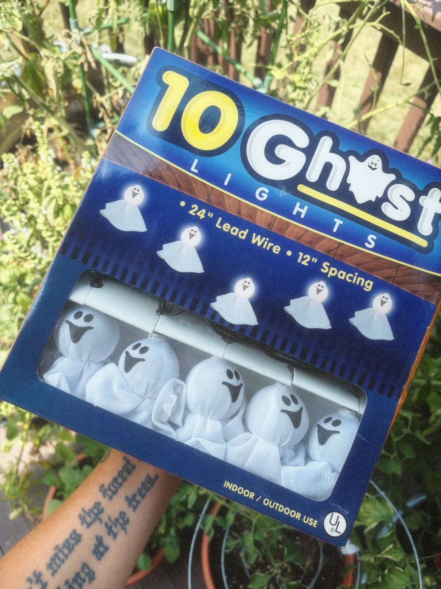 Rare - Halloween 10 Ghost String lights 2010