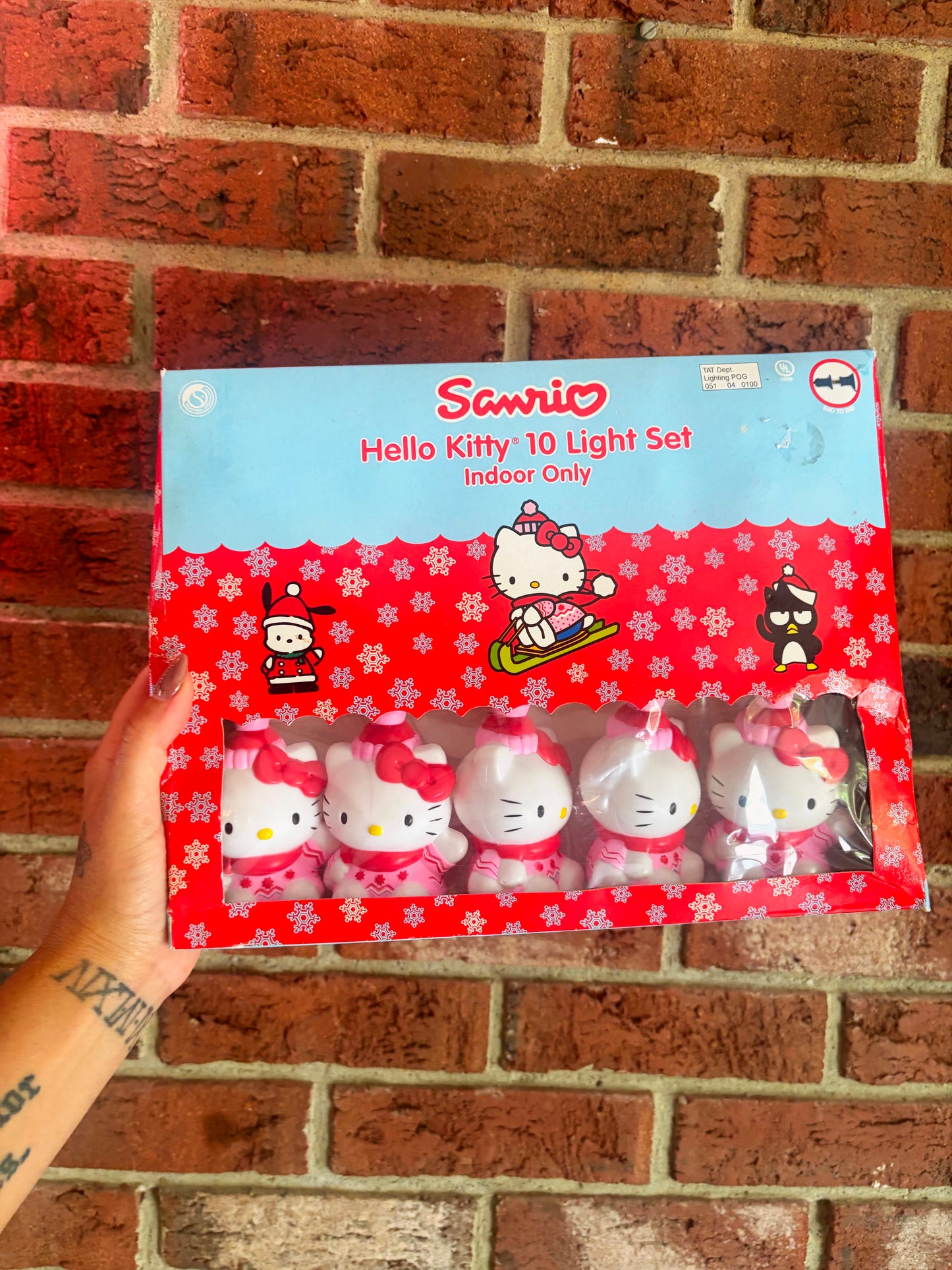Vintage Hello Kitty Christmas lights 2001