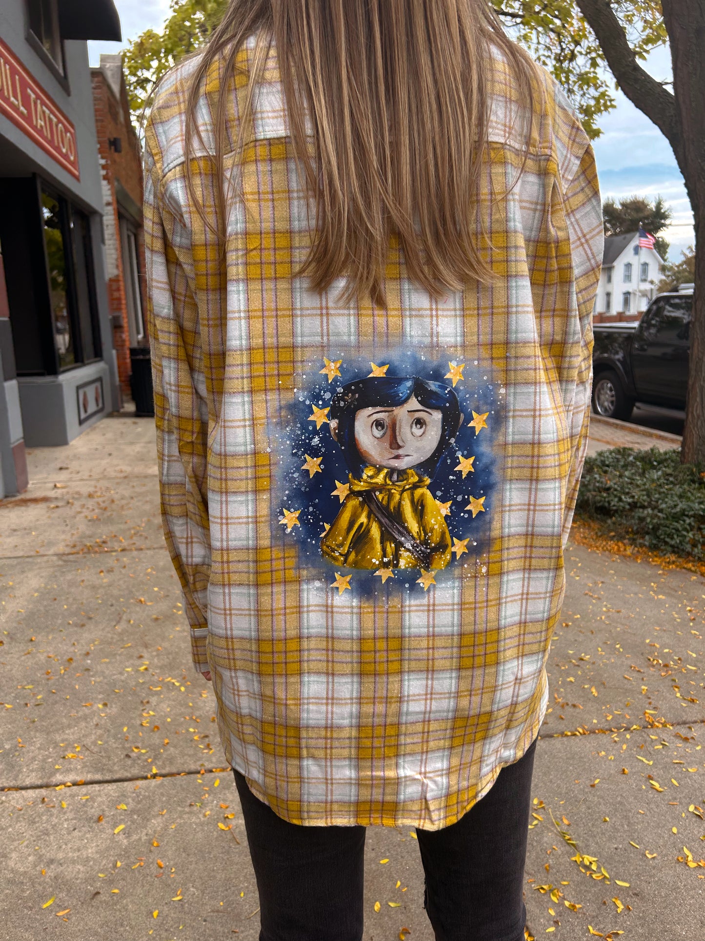 Coraline oversized  Flannel