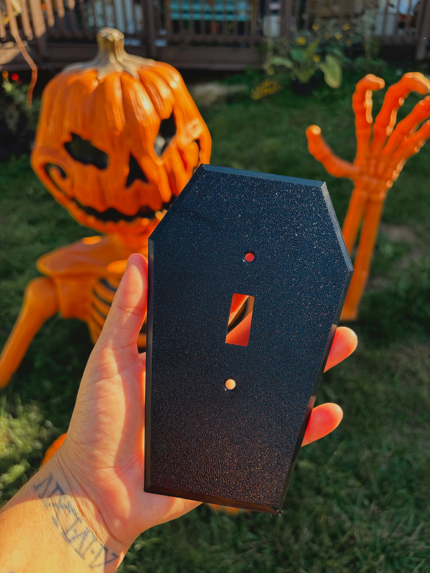 Coffin switch plates (3 different styles to choose from)