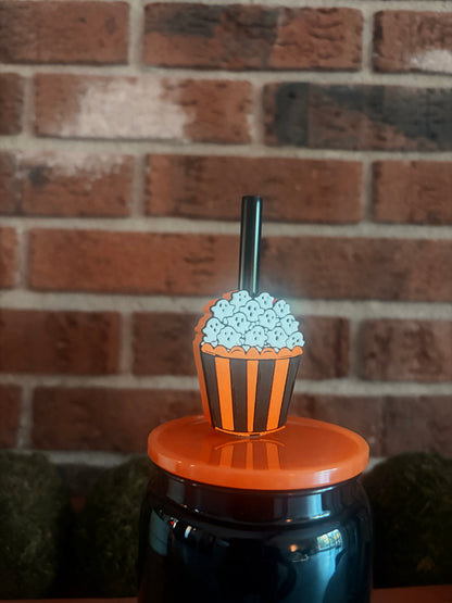 Ghostie popcorn straw topper - Kash3D