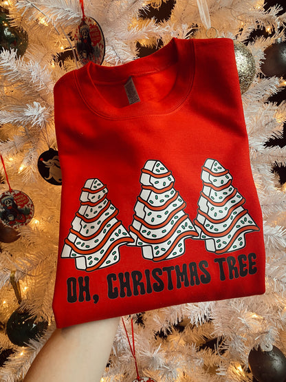 Little Debby cakes - Christmas tree oh Christmas tree pullover or tee