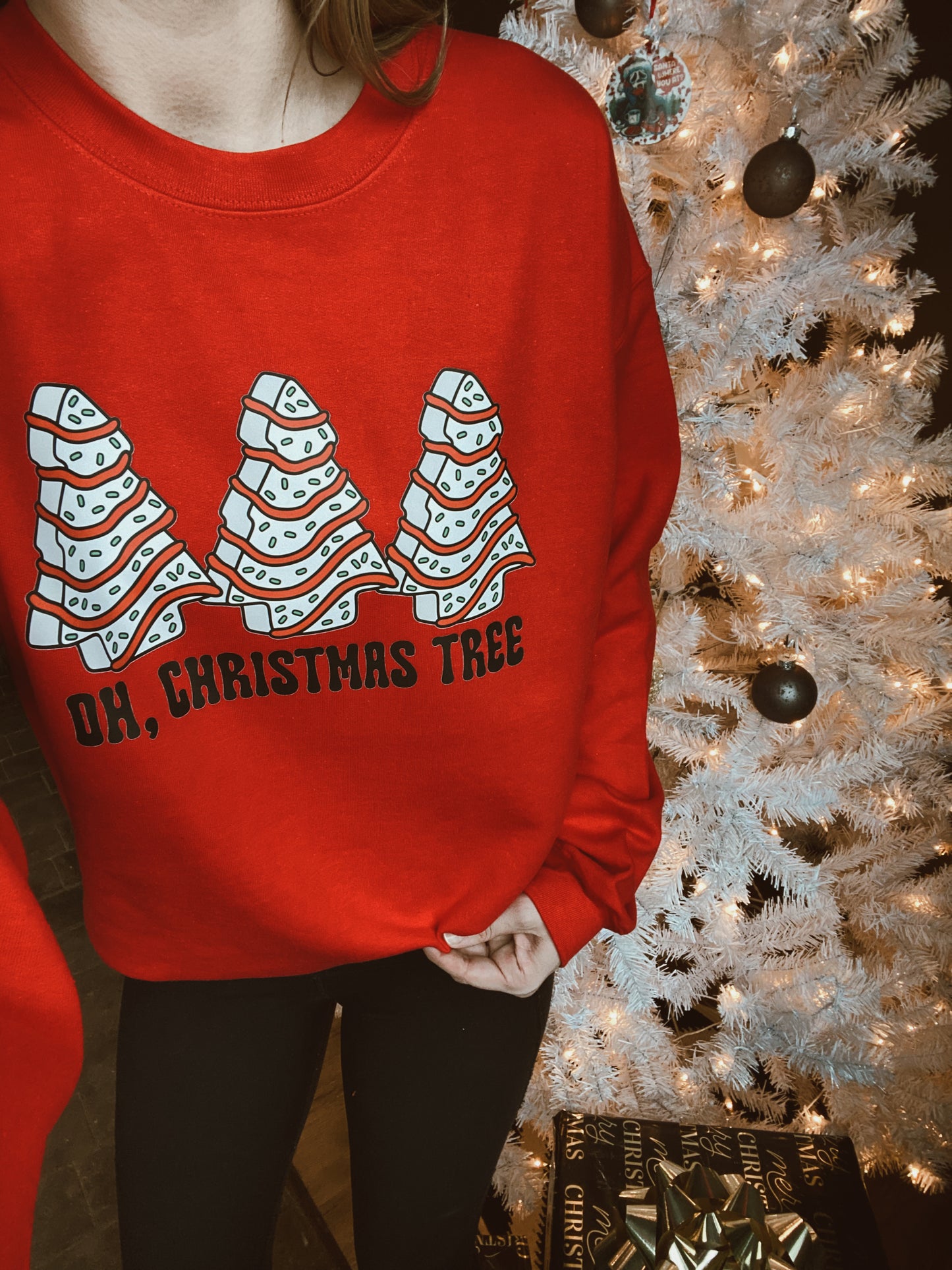 Little Debby cakes - Christmas tree oh Christmas tree pullover or tee