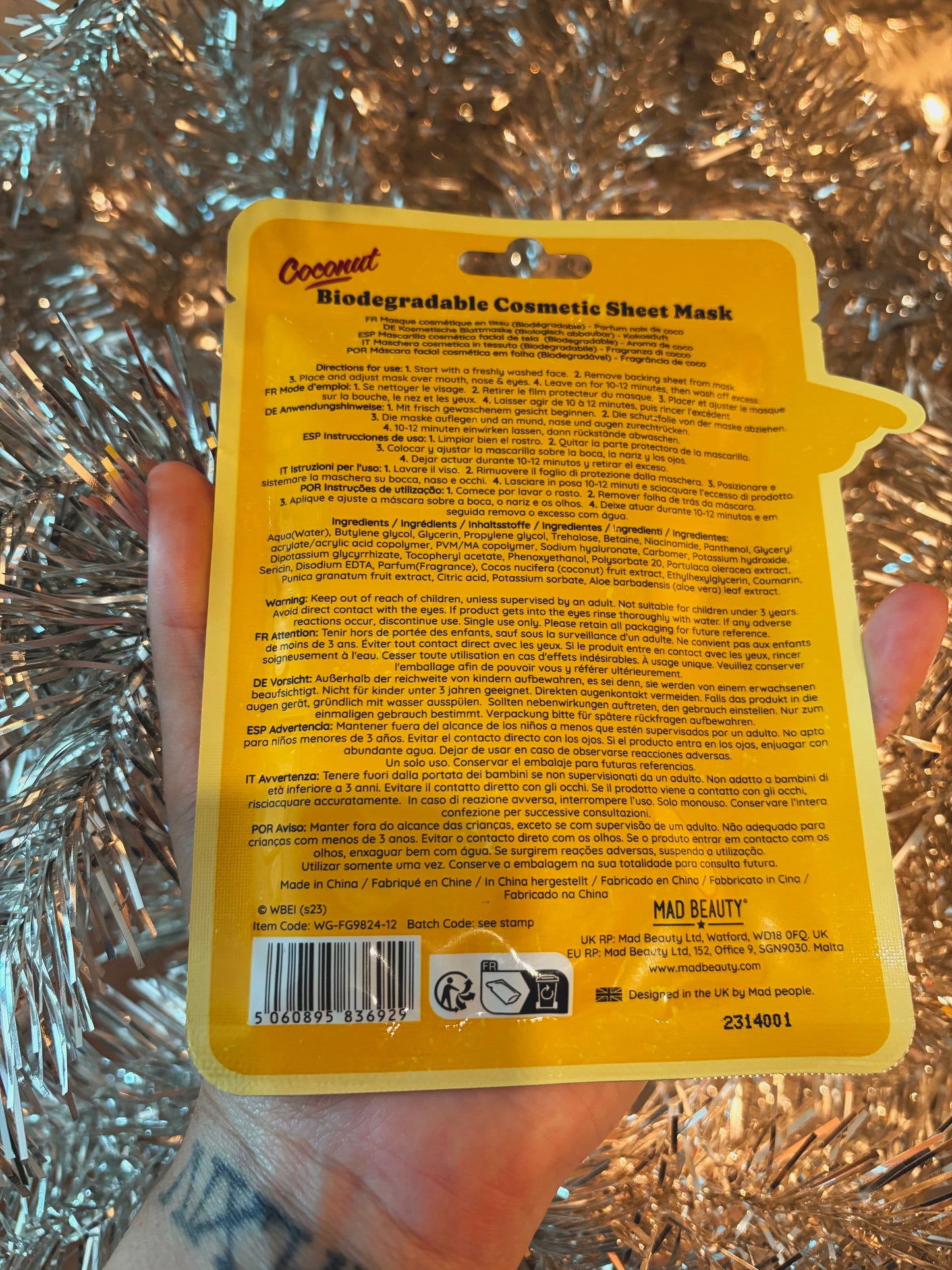 Gremlins (Gizmo) sheet mask