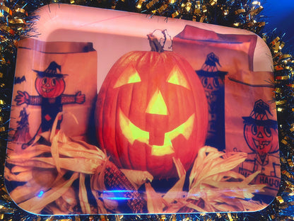 PUMPKIN + SCARECROW tray