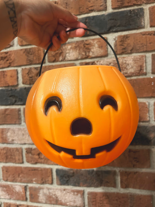 1985 JACK O LANTERN PUMPKIN PAIL