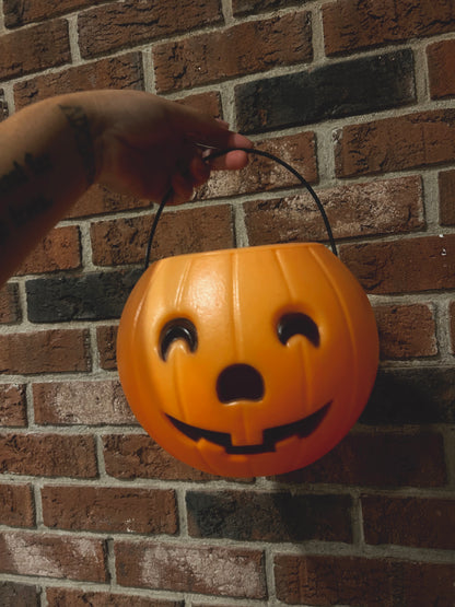 1985 JACK O LANTERN PUMPKIN PAIL