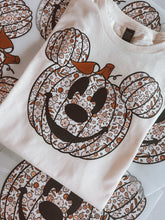 Pumpkin Mickey with flowers tee