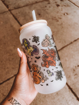 My Little pony spooky glass tumbler