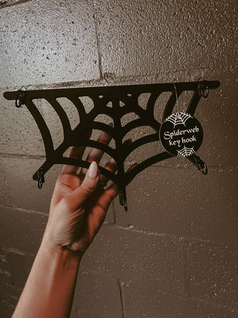 Spider web key ring