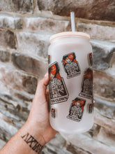The Clown Tarot Frosted Glass Tumbler