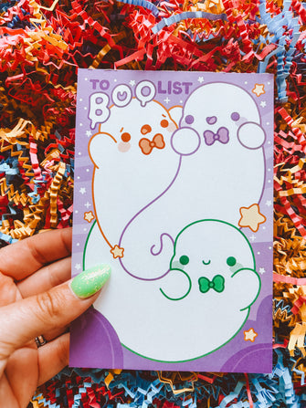 To BOO list notepad - Bat Bright design