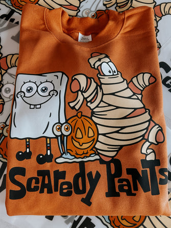 Scaredy Pants SpongeBob pullover