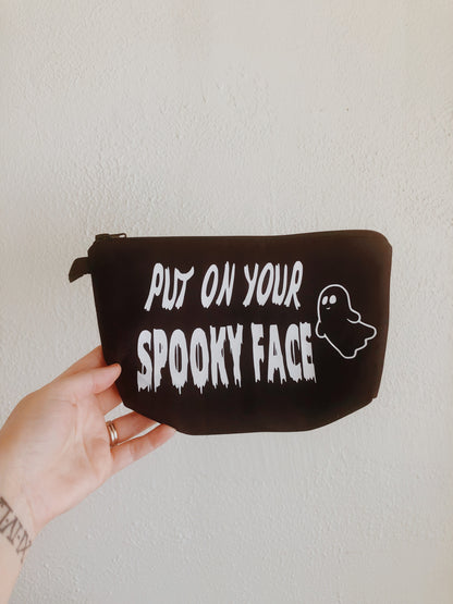 Spooky Face Makeup Bag