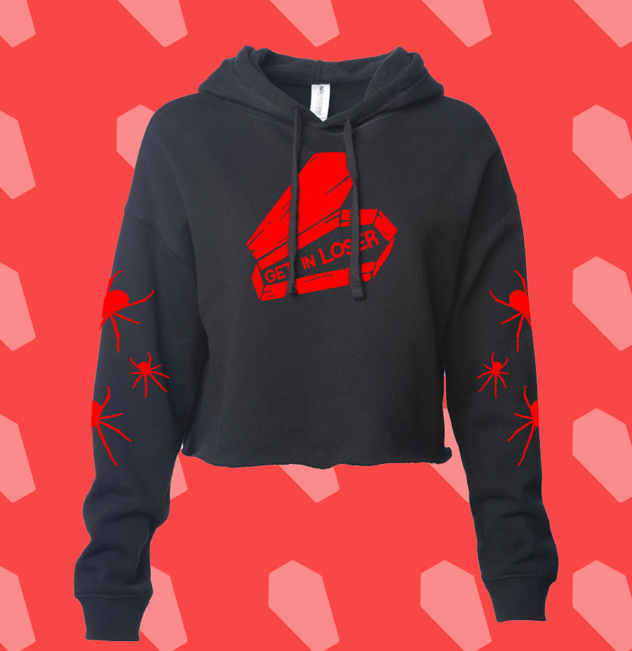 Get In Loser Crop Hoodie