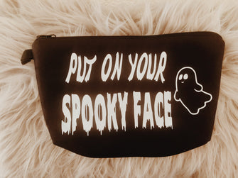 Spooky Face Makeup Bag