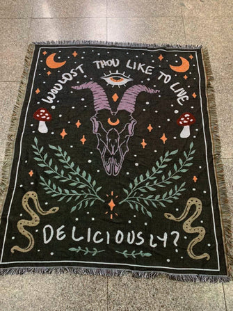 Live deliciously blanket