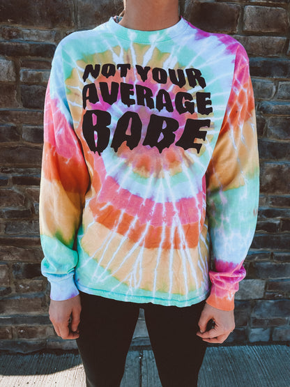 Not Your Average Babe tie dye long sleeve