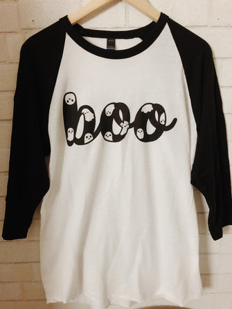 Boo Raglan Tee