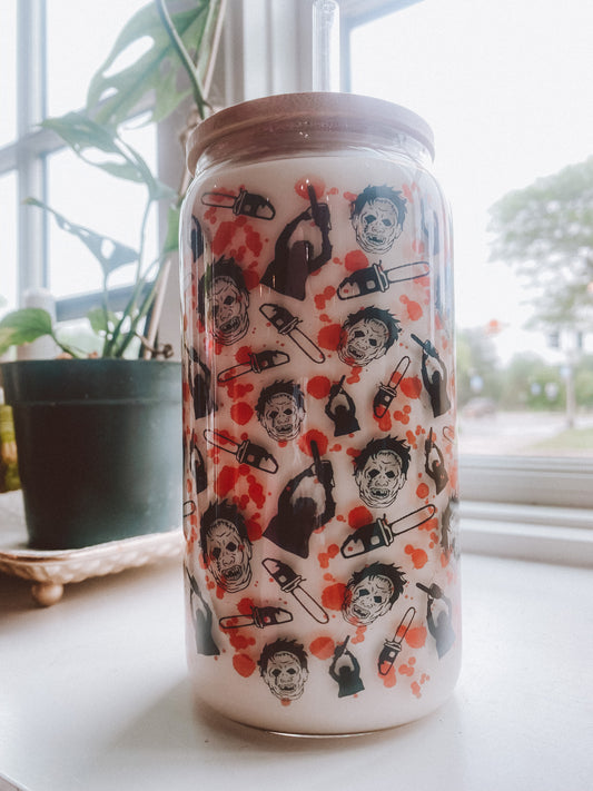 Texas Chainsaw Massacre Glass Tumbler