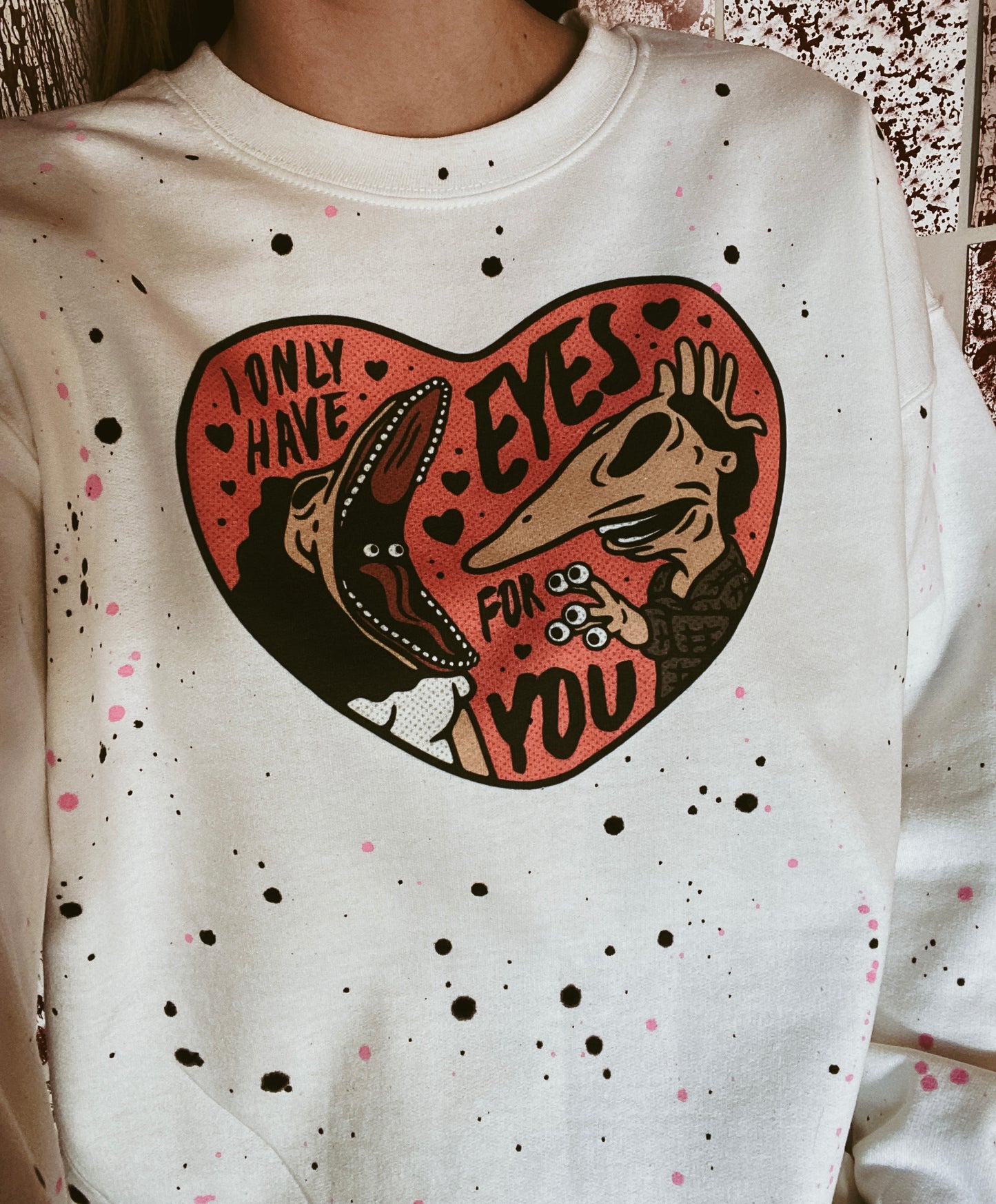 Only Have Eyes for You Beetlejuice Pullover