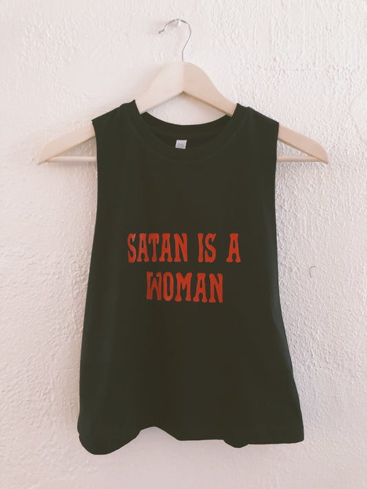 Satan is a Woman Black Crop